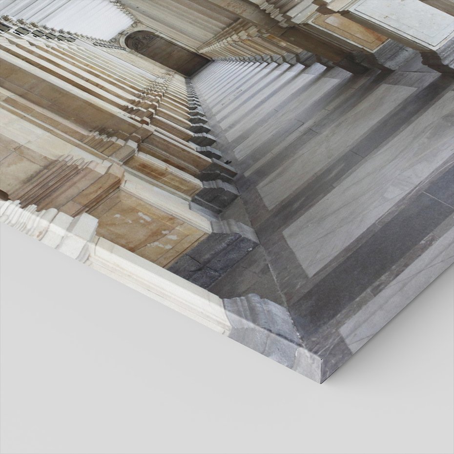 Obraz na płótnie - kolumny, architektura, korytarz