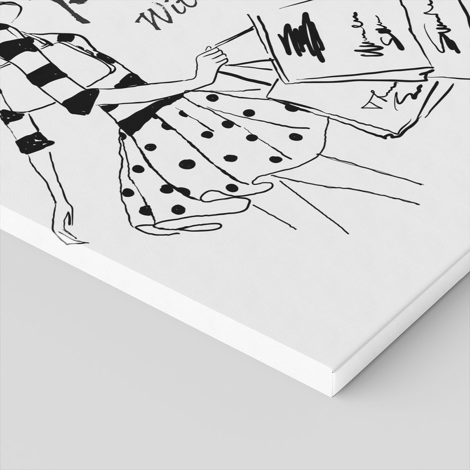 Obraz na płótnie - moda, Paryż, kobieta