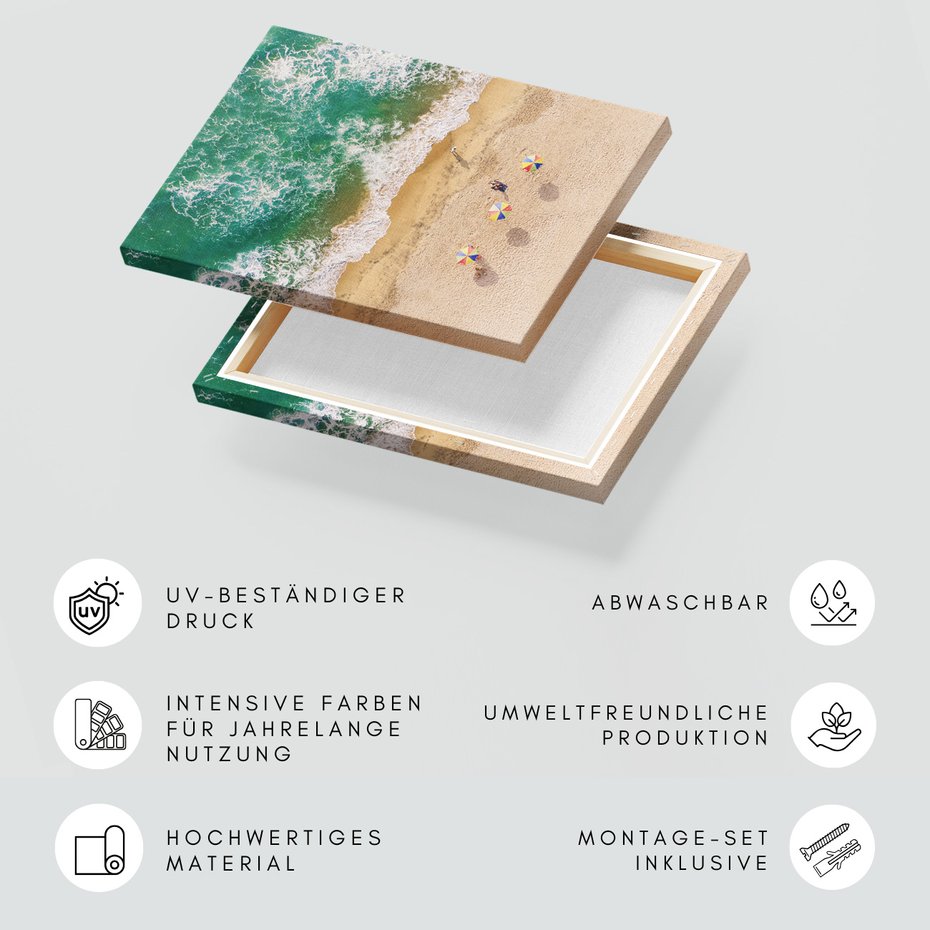 Obraz na płótnie - plaża, morze, piasek