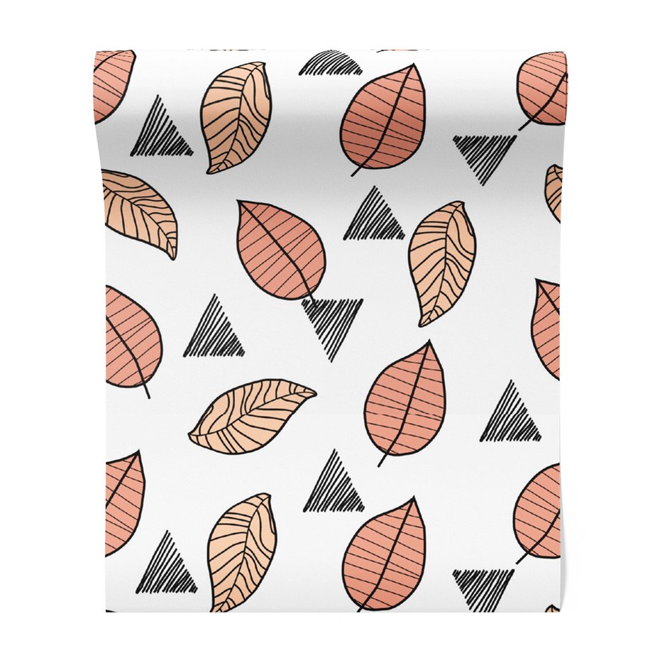 Tapeta - liście, trójkąty, natura