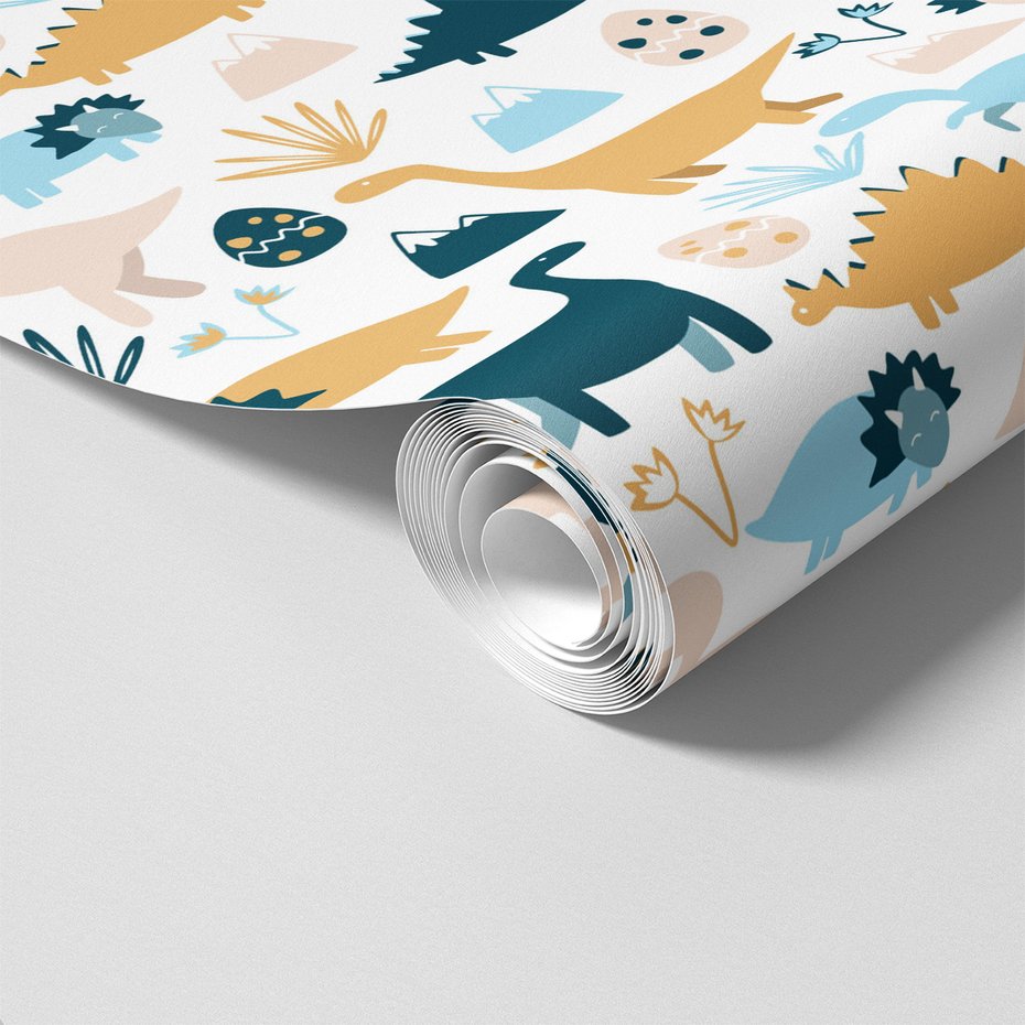 Tapeta - dziecięca, dinozaury, jajka, góry