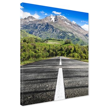 Obraz na płótnie - góry, droga, krajobraz