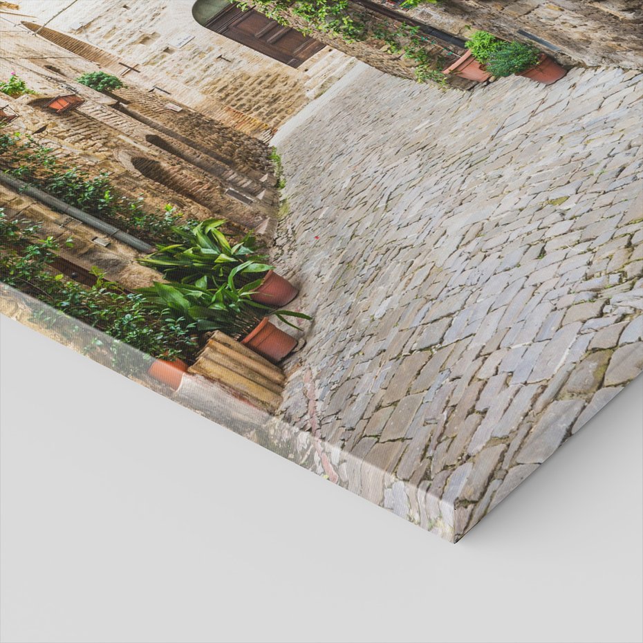 Obraz na płótnie - uliczka, miasto, kamień,