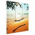 Obraz na płótnie - plaża, morze, huśtawka