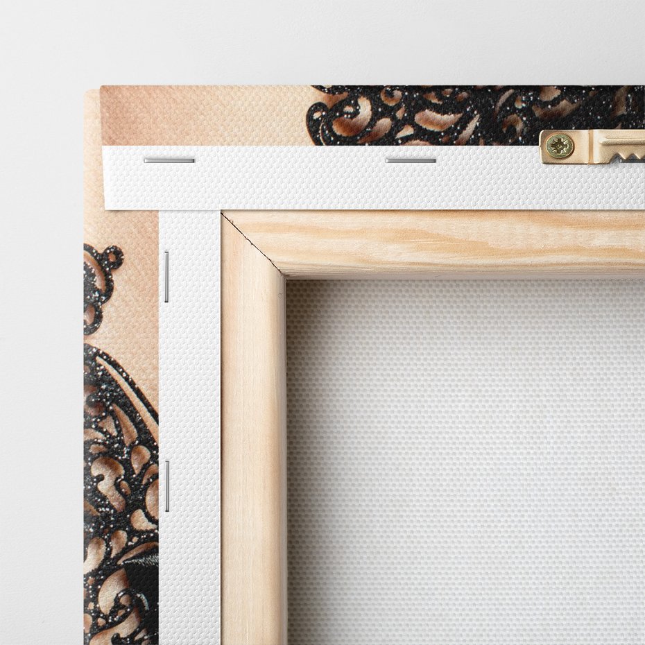 Obraz na płótnie - maska, manicure, kwiaty