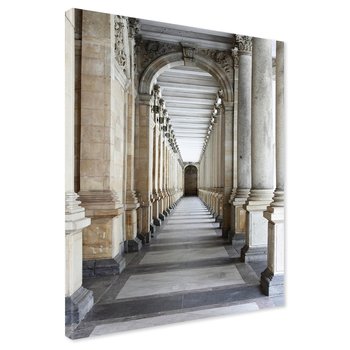 Obraz na płótnie - kolumny, architektura, korytarz