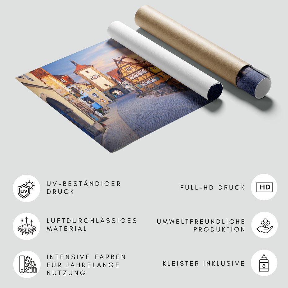 Fototapeta - miasto, ulica, domy