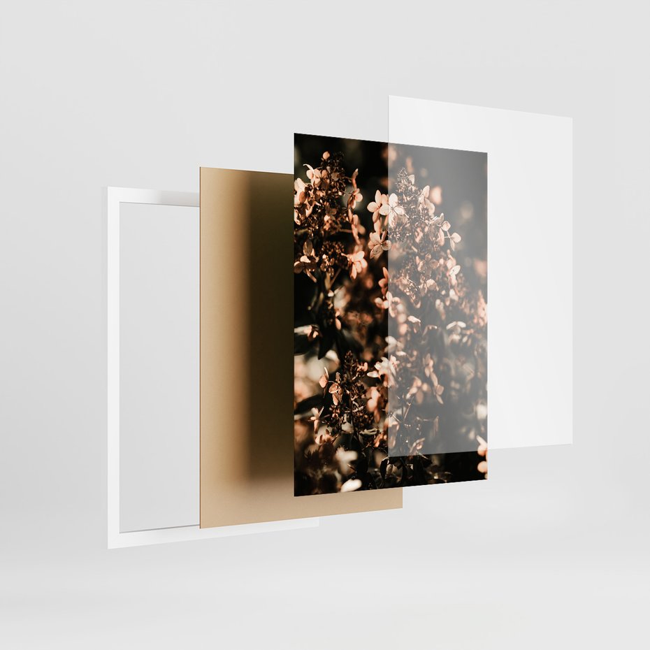 Zestaw obrazy w ramie, plakaty - kwiaty, jesień, dekoracja - rama biała