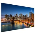 Obraz na płótnie - miasto, noc, budynki