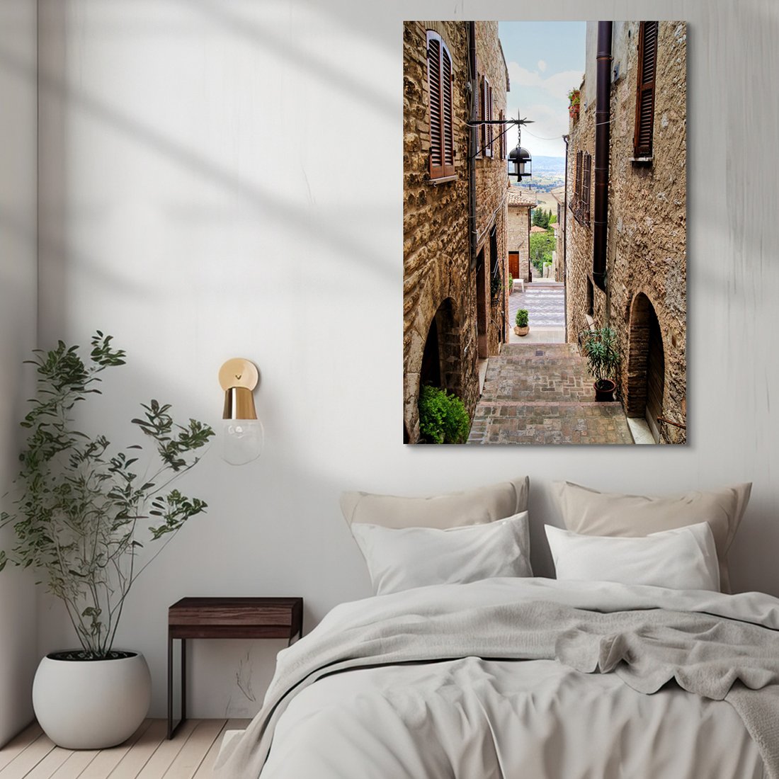 Obraz na płótnie - ulica, schody, miasto