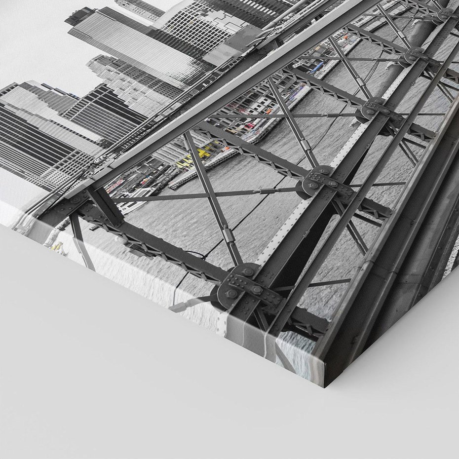 Obraz na płótnie - taksówka, miasto, most