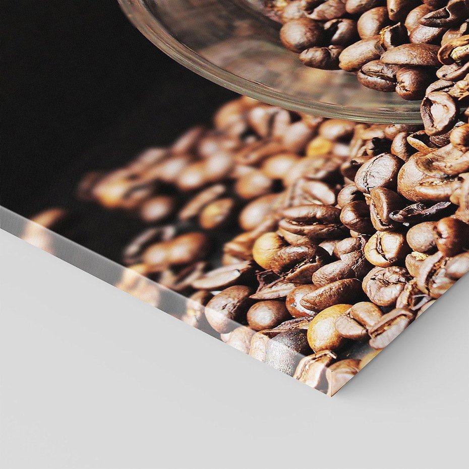 Obraz na płótnie - kawa, ziarna, filiżanka