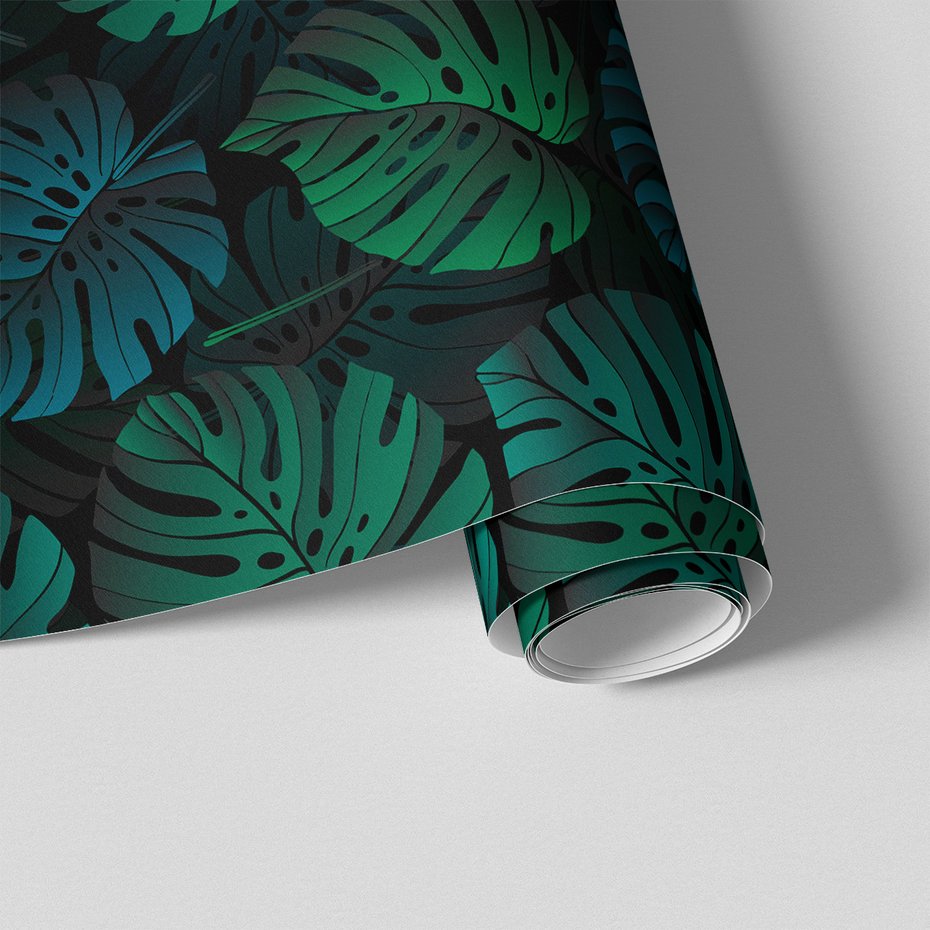 Tapeta - liście, monstera, tło