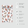 Tapeta - liście, trójkąty, natura