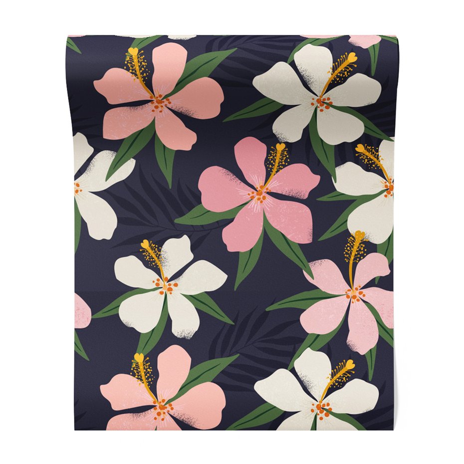 Tapeta - kwiaty, liście, tropiki