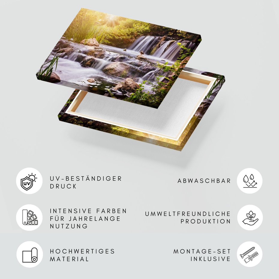 Obraz na płótnie - wodospad, natura, woda