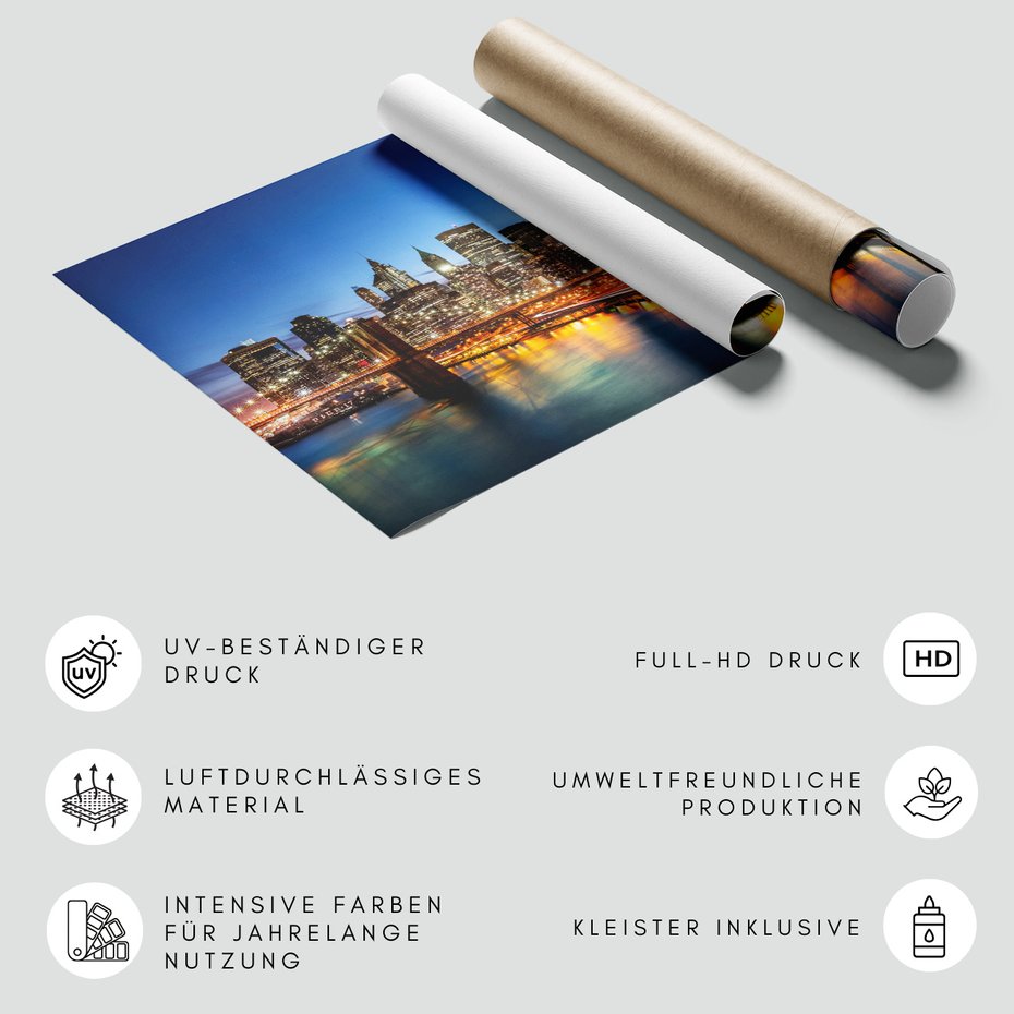 Fototapeta - miasto, most, noc