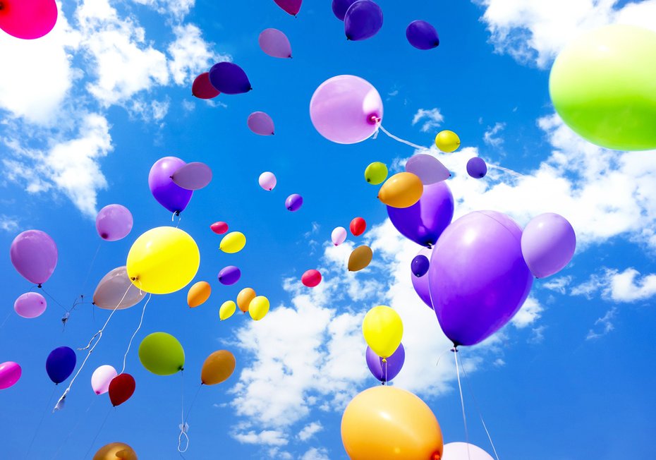 Fototapeta - balony, niebo, kolory