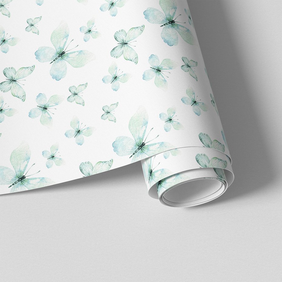 Tapeta - motyle, wzór, ilustracja