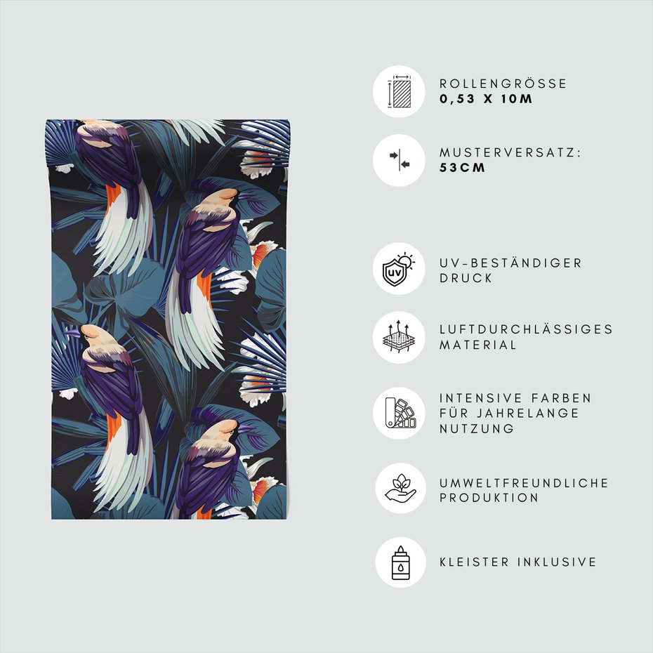 Tapeta - ptaki, liście, natura