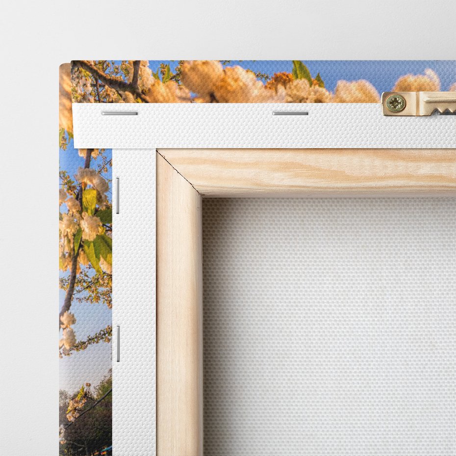 Obraz na płótnie - Wieża Eiffla, Paryż, kwiaty