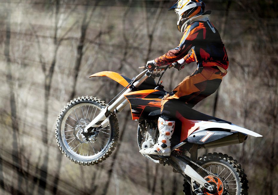 Fototapeta - motocross, sport, skok