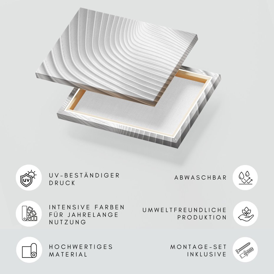 Obraz na płótnie - abstrakcja, fale, biały