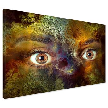 Obraz na płótnie - oczy, abstrakcja, twarz
