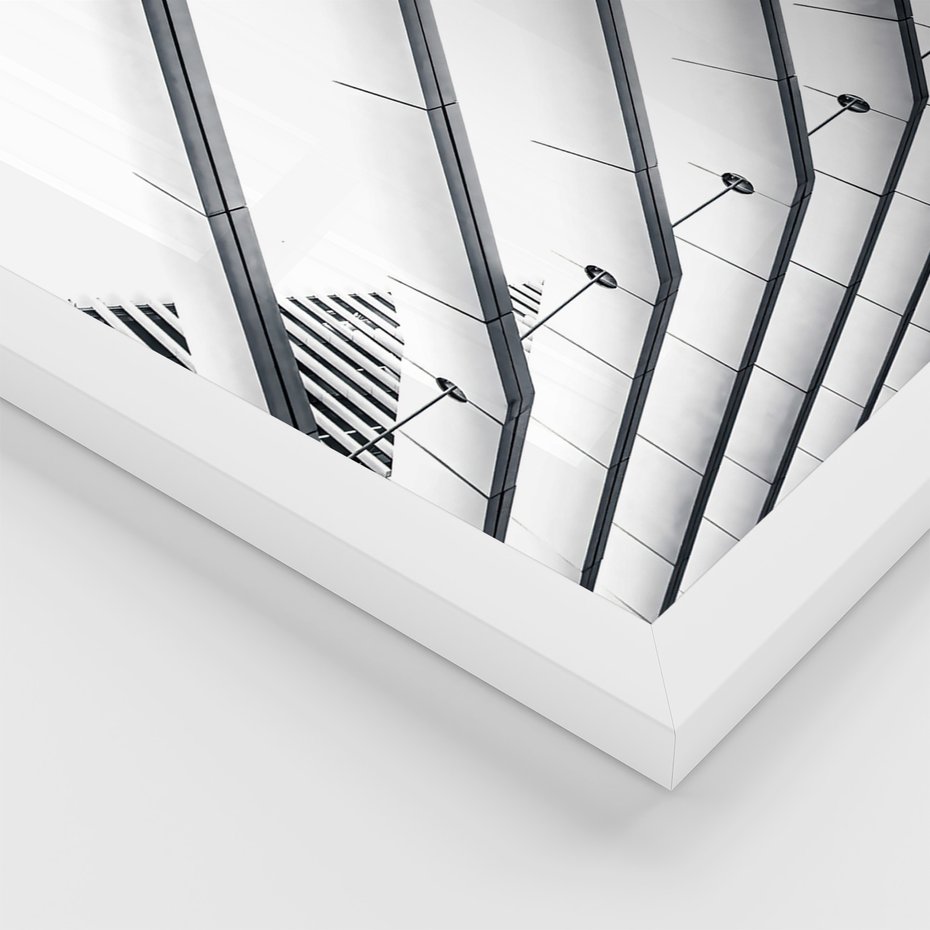 Zestaw obrazy w ramie, plakaty - architektura,budynek,struktura - rama biała