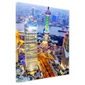Obraz na płótnie - miasto, noc, wieżowce