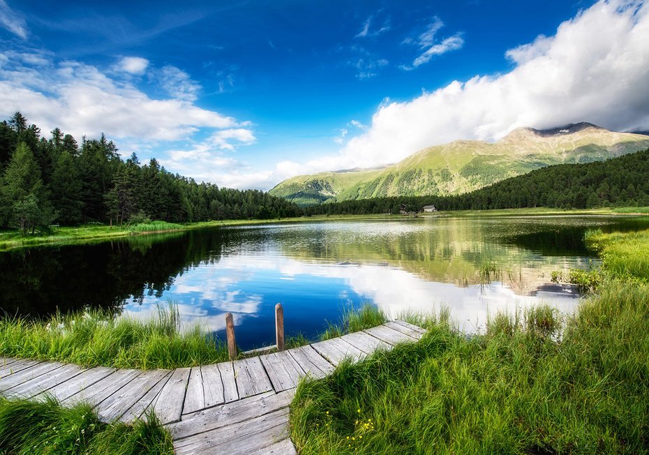 Fototapeta - jezioro, góry, krajobraz