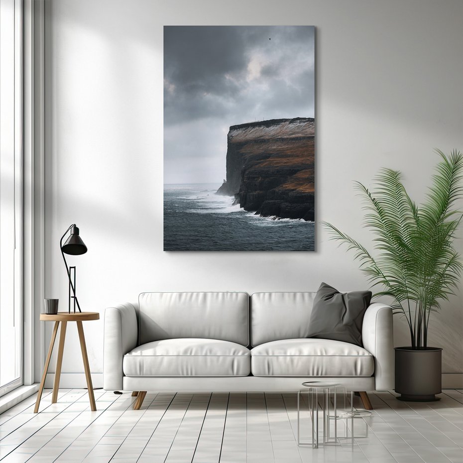 Obraz na płótnie - klif, morze, krajobraz