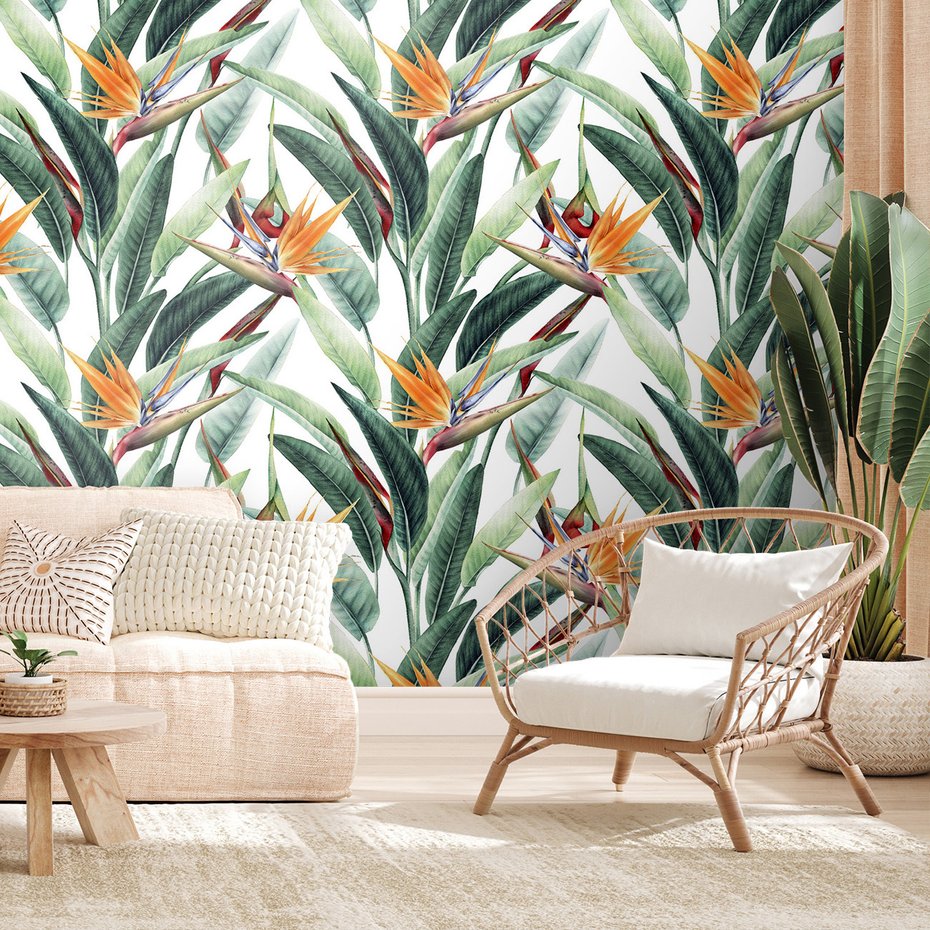 Tapeta - kwiat, liść, tropiki