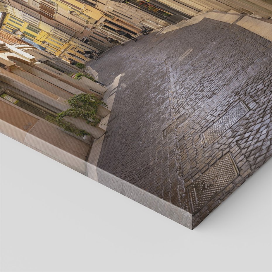 Obraz na płótnie - miasto, uliczka, budynki