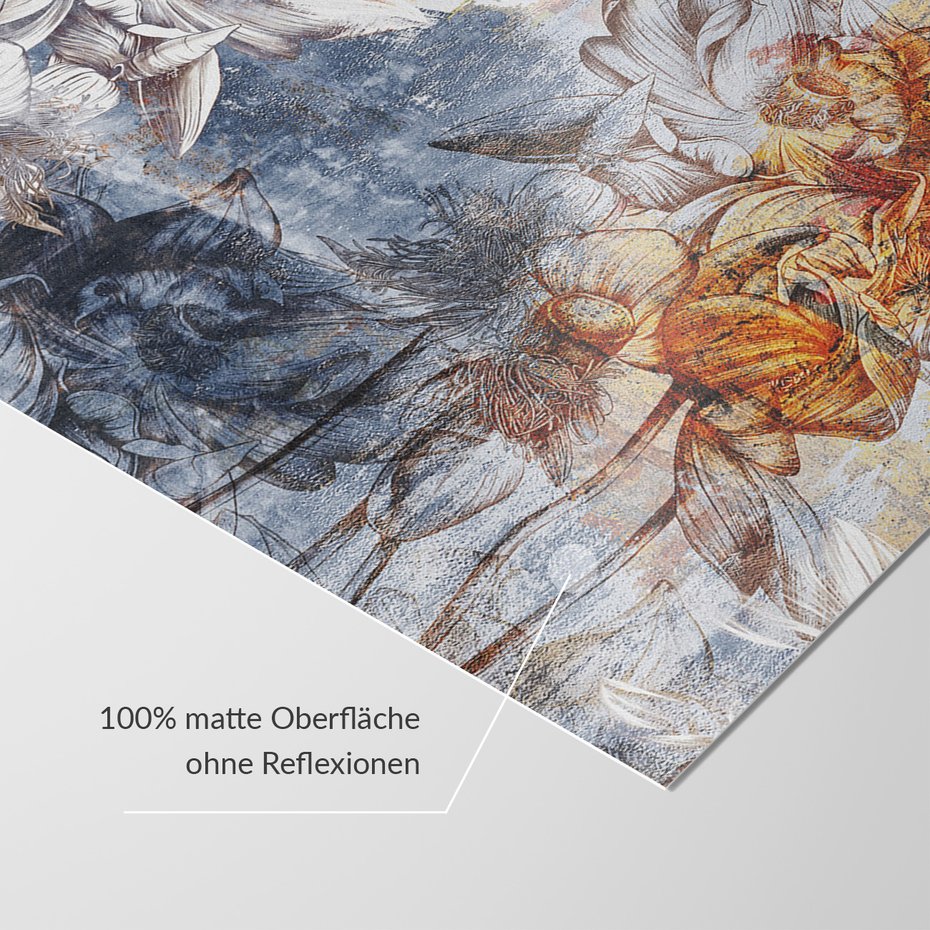 Fototapeta - loft, kwiaty, beton