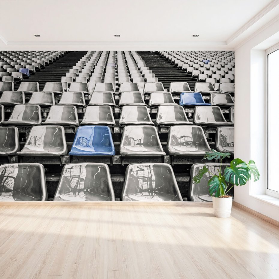 Fototapeta - krzesła, stadion, trybuny