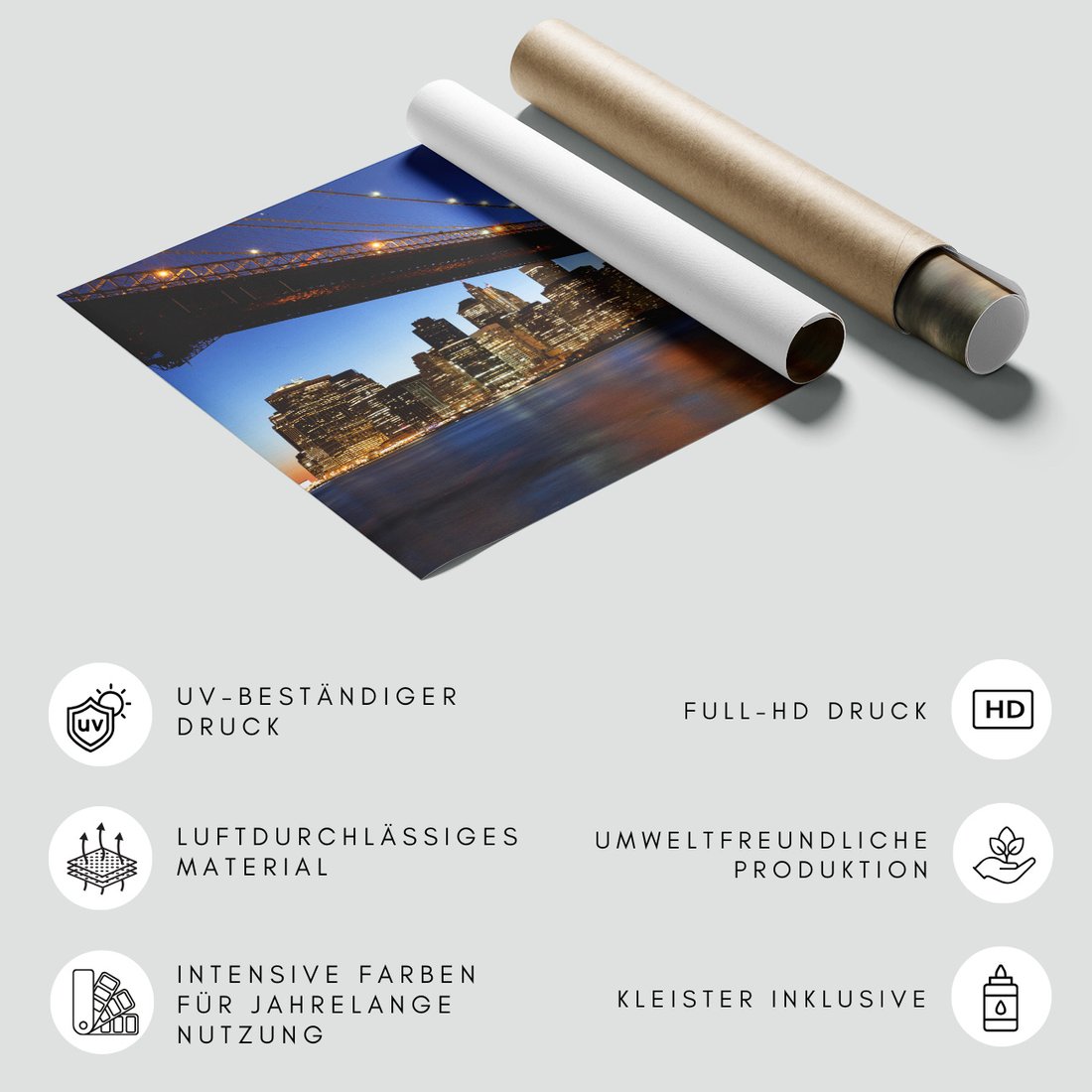 Fototapeta - miasto, most, noc