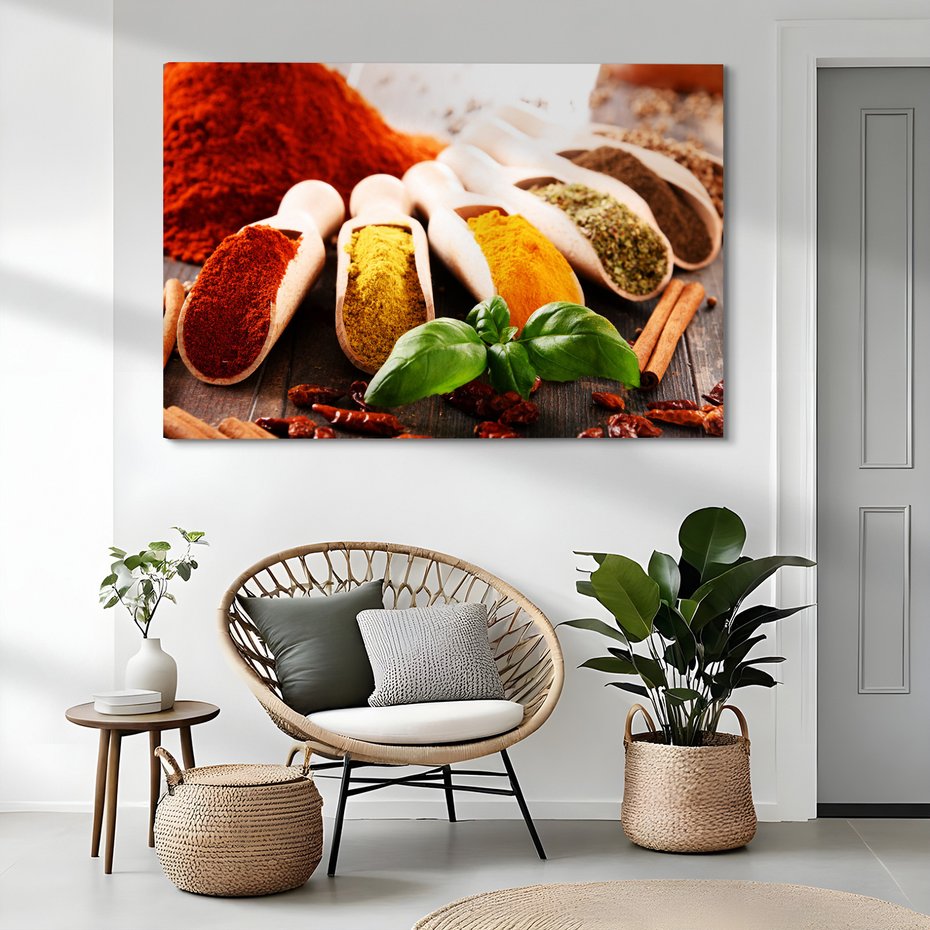 Obraz na płótnie - przyprawy, zioła, aromat