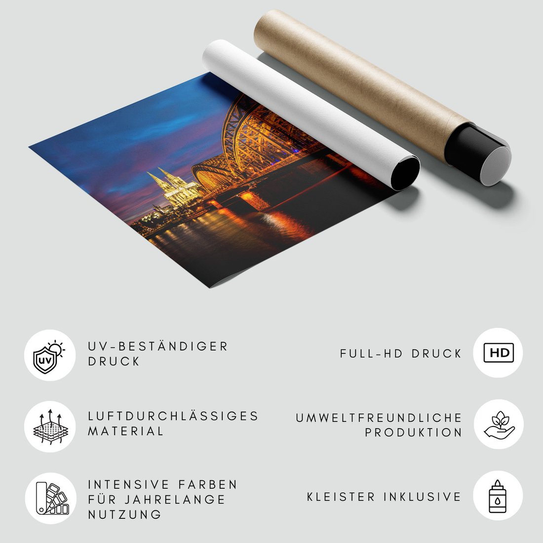 Fototapeta - most, Kolonia, noc