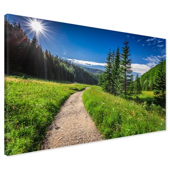 Obraz na płótnie - krajobraz, las, ścieżka