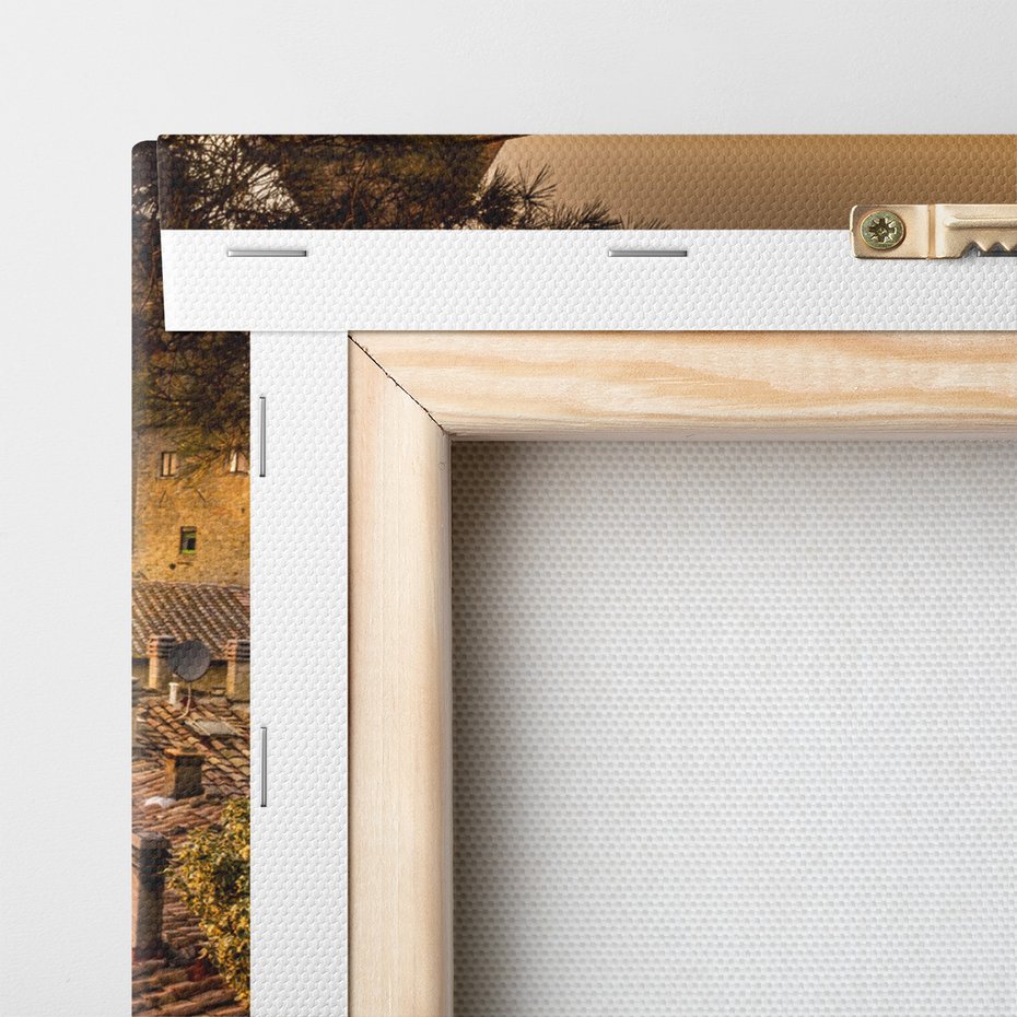 Obraz na płótnie - miasto, wzgórze, toskania