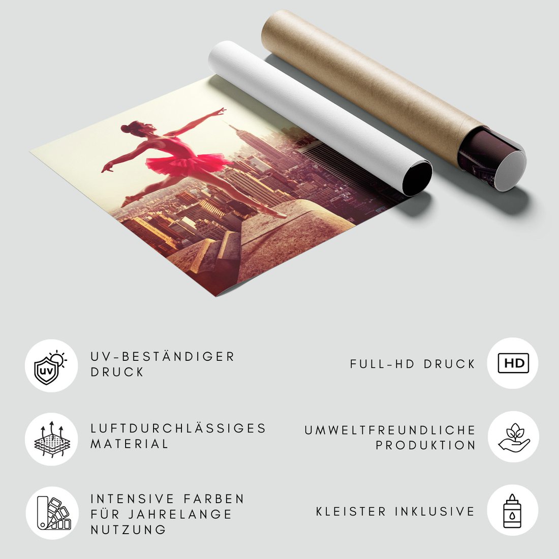 Fototapeta - balerina, miasto, taniec