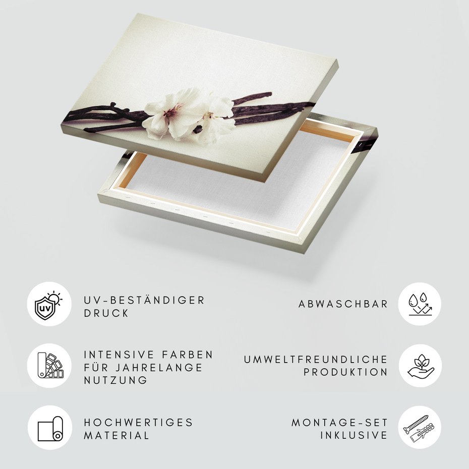 Obraz na płótnie - kwiaty, wanilia, aromat