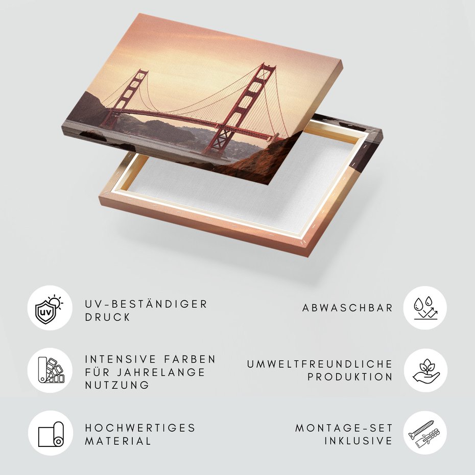 Obraz na płótnie - most, krajobraz, woda