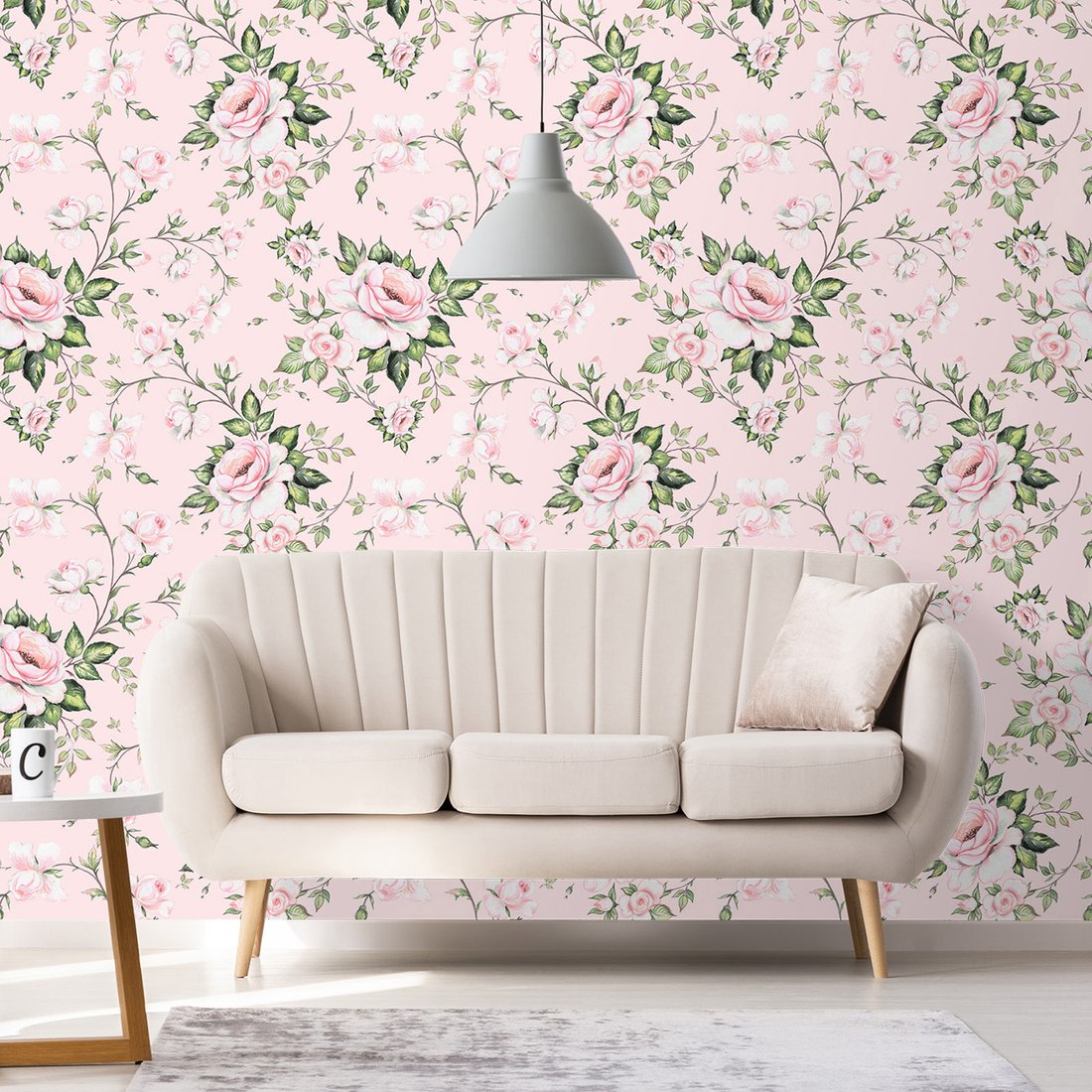 Tapeta - róże, liście, pąki