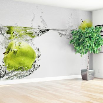 Fototapeta - jabłka, woda, świeżość