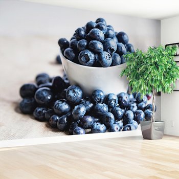 Fototapeta - jagody, miska, owoce