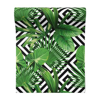 Tapeta - liście, geometria, tło