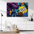 Obraz na płótnie - Minionek, Graffiti, Pluszak