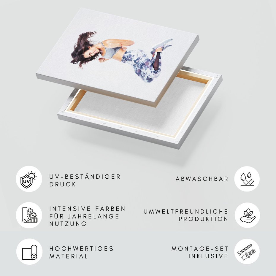 Obraz na płótnie - kobieta, sport, radość